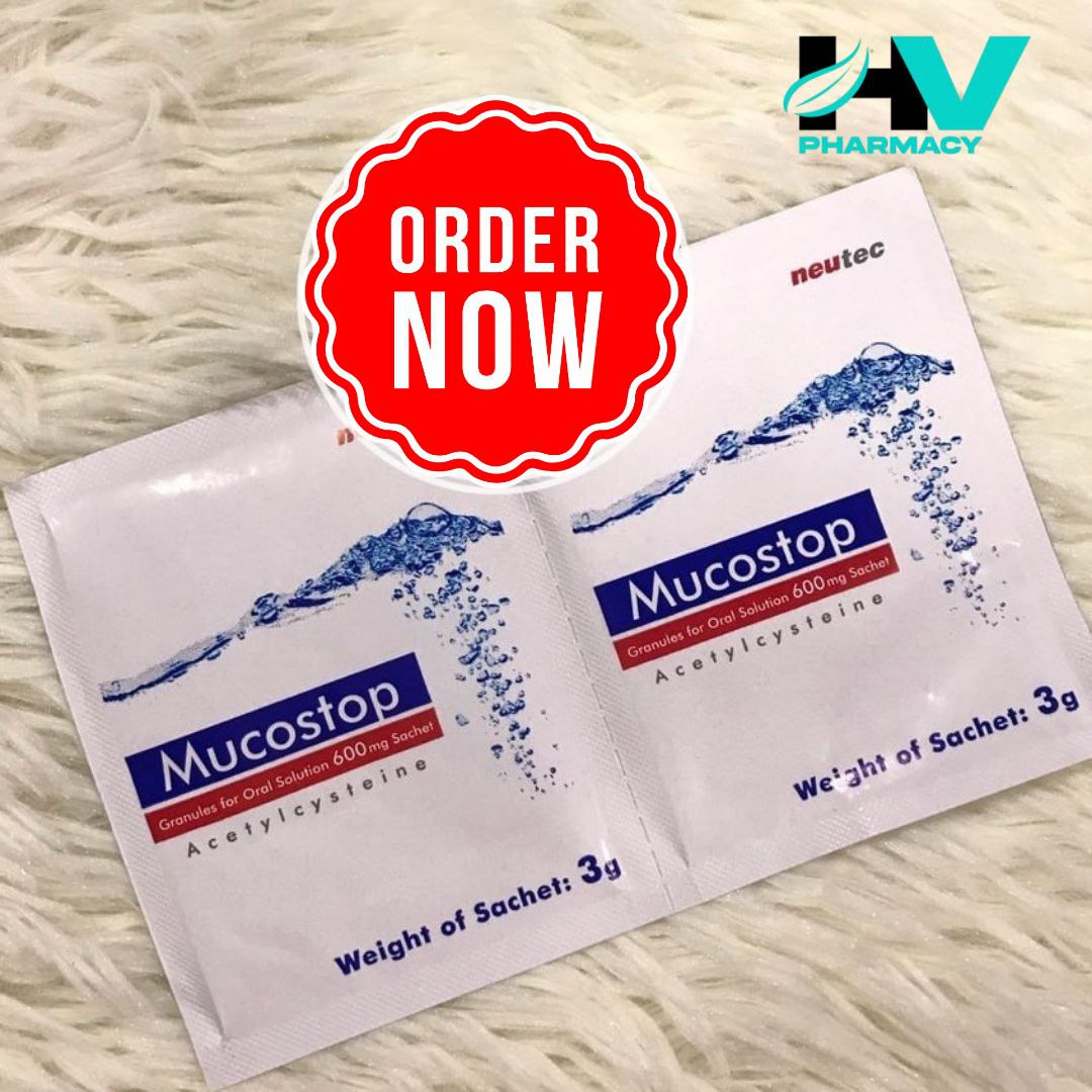 MUCOSTOP (ACETYLCYSTEINE) 600MG POWDER 2 SACHET - Image 3